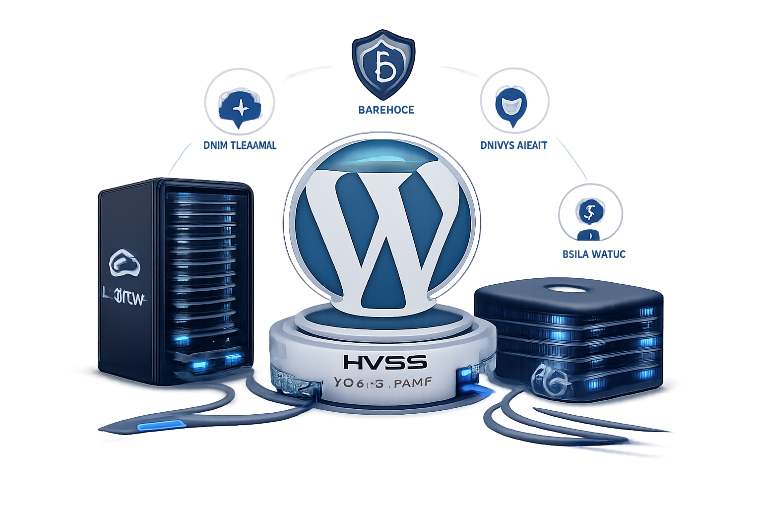 Solution WordPress HVSR reliee a une infrastructure de serveurs